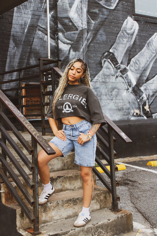 First Reaction Cropped Tee