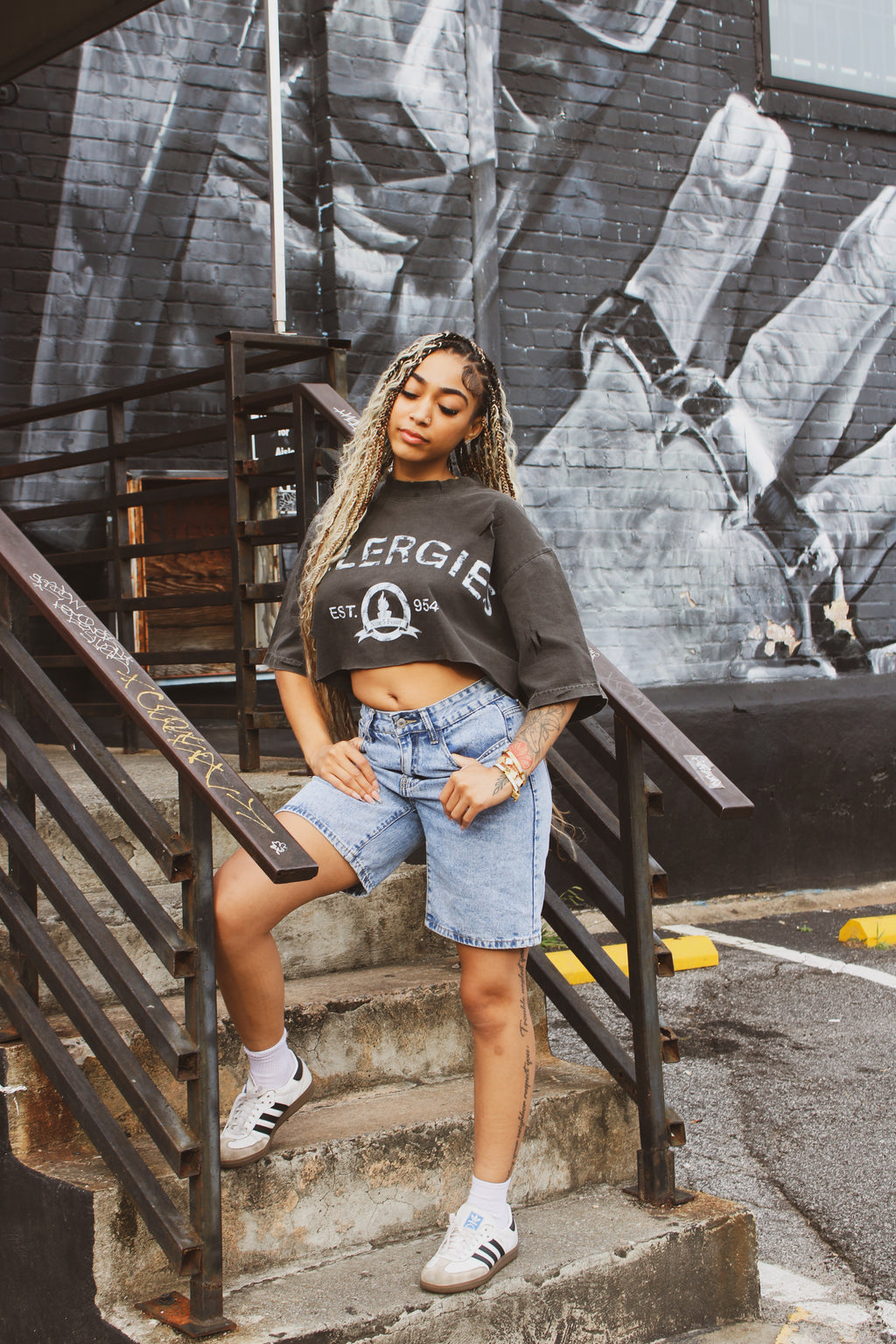 First Reaction Cropped Tee