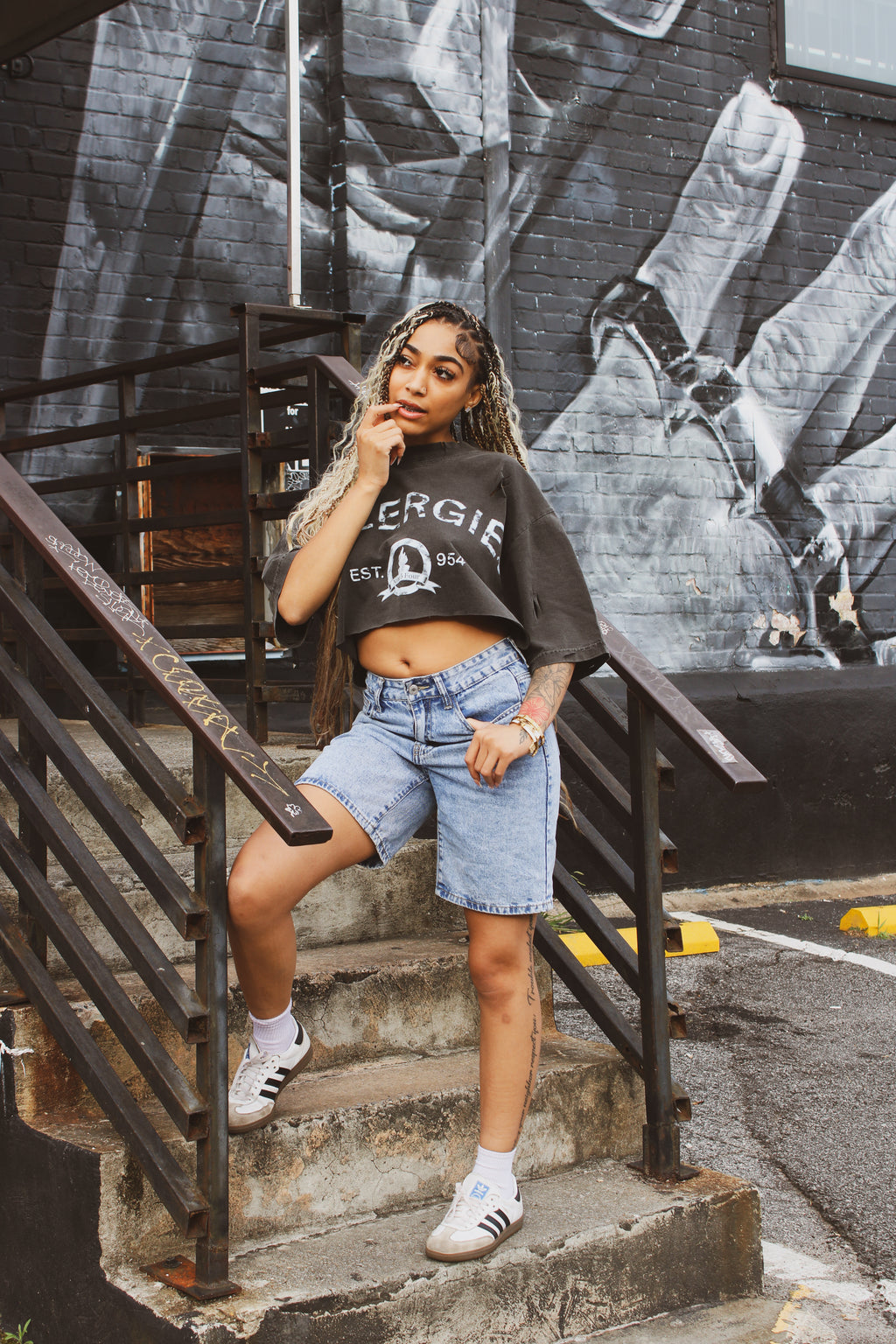 First Reaction Cropped Tee