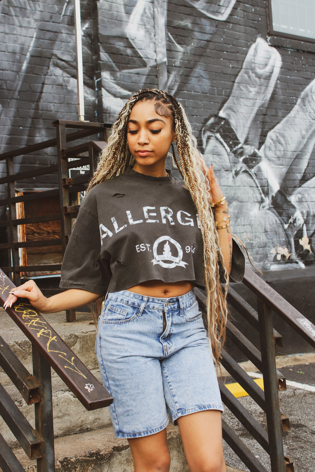 First Reaction Cropped Tee
