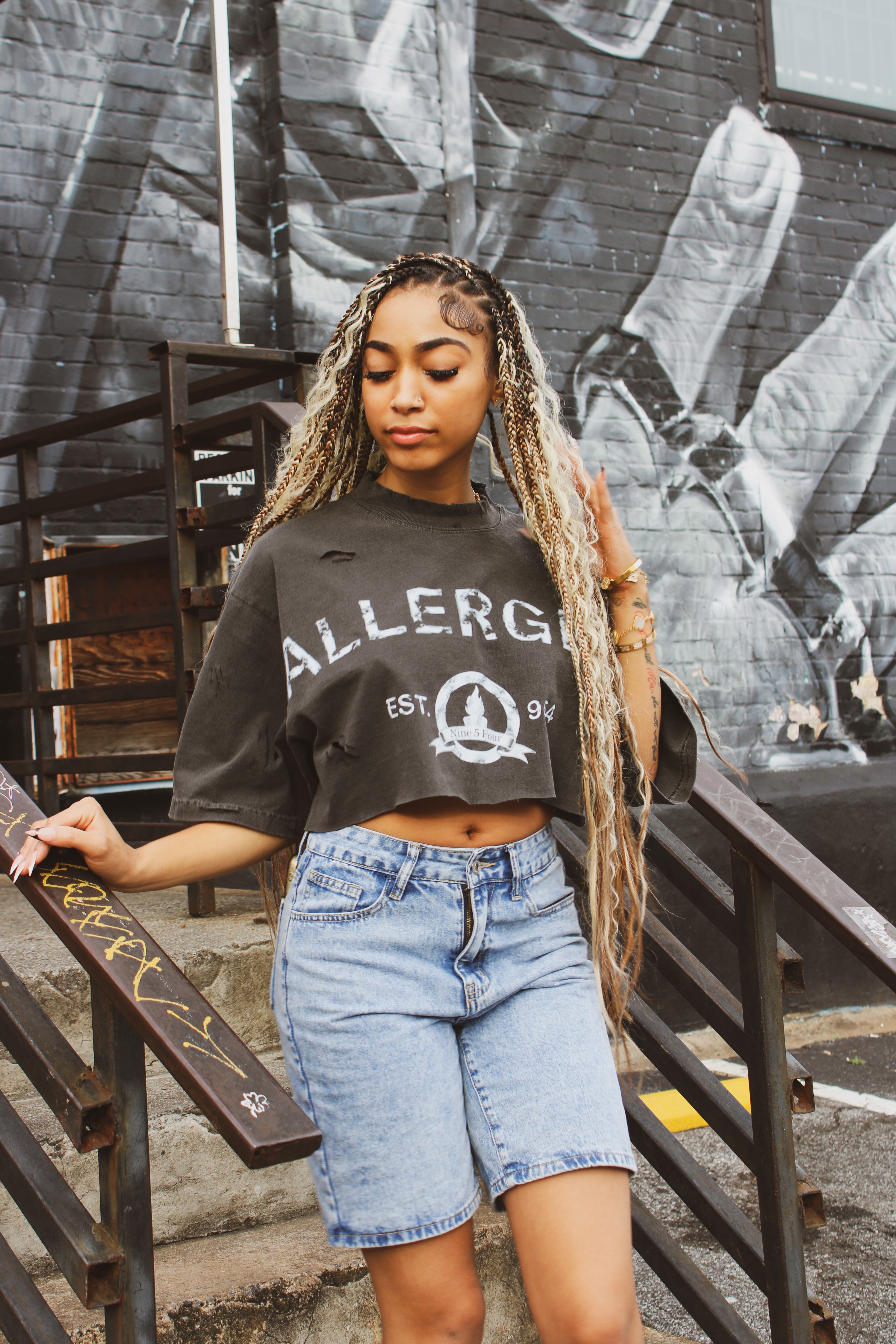 First Reaction Cropped Tee